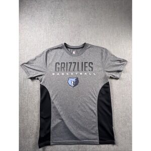 Memphis Grizzlies T Shirt Size Medium Grey NBA UNK Brand 100% Polyester